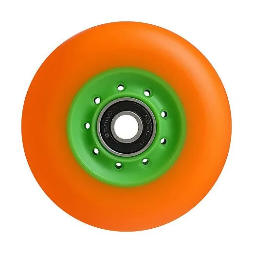 Ride Story Empower Wheels 80мм/85A (4pcs) + ABEC 9, Orange/Green