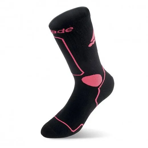 Rollerblade Skate Socks W - Black/Pink Rollerblade Skate Socks W - Black/Pink