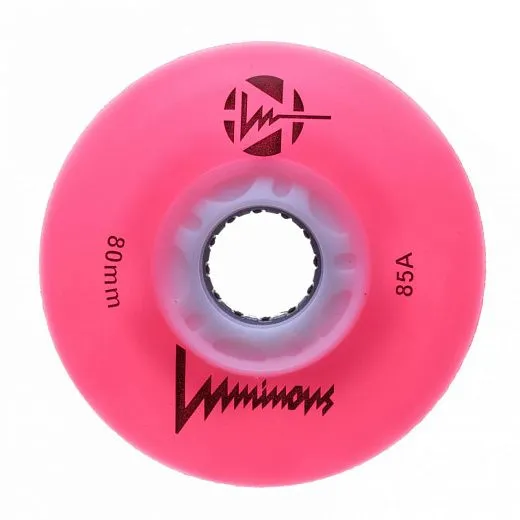 Luminous LED wheels 80/85A Pink - 4 Pack