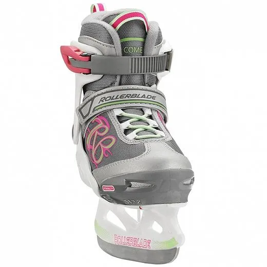 Rollerblade Comet Ice G - White/Light Green/Pink