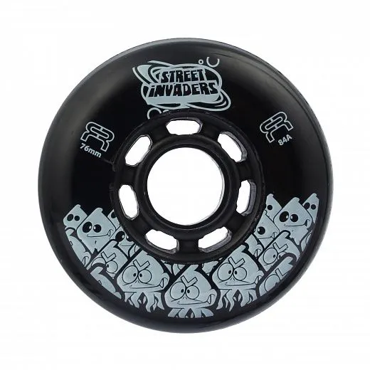 FR Skates Street Invaders 76/84A - Black 4шт.