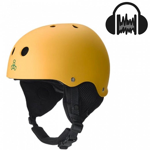Triple 8 Audio Helmet Rasta Rubber