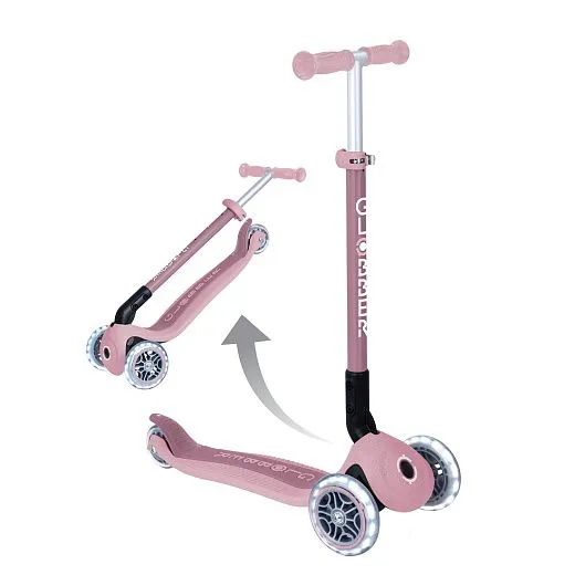 Globber Primo Foldable Lights Ecologic - Berry