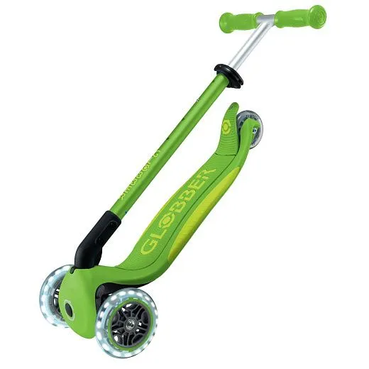 Globber Primo Foldable Plus Lights V2 - Apple Green