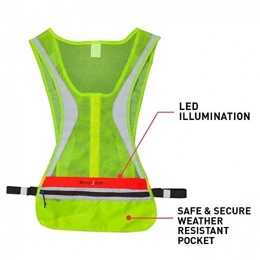 NiteIze LED Run Vest Red Led NiteIze LED Run Vest Red Led