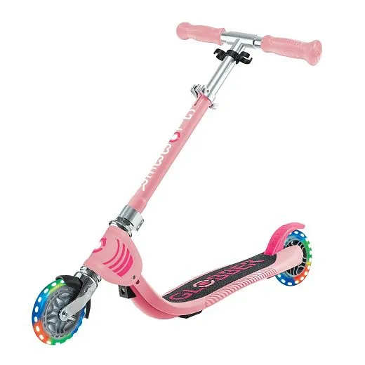 Globber Flow 125 Foldable Junior Lights - Pastel Pink Globber Flow 125 Foldable Junior Lights - Pastel Pink