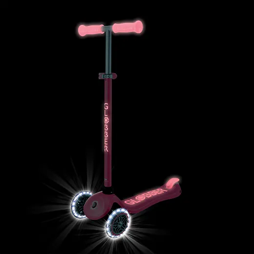 Globber Primo Plus Glow Lights - Coral Pink (443-110)