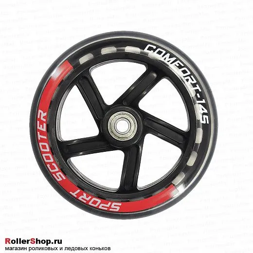 Tech Team Колесо в сборе для самоката 145 мм. red
