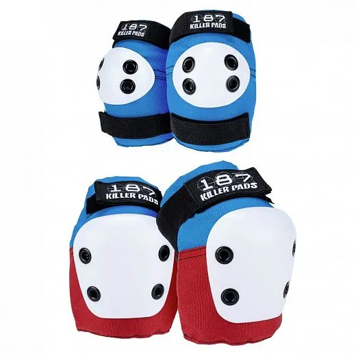187 Killer Pads Combo Pack - Red/White/Blue 187 Killer Pads Combo Pack - Red/White/Blue