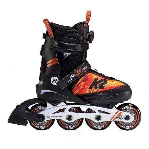 K2 SK8 Hero Boa Alu - 2022 Black/Orange K2 SK8 Hero Boa Alu - 2022 Black/Orange
