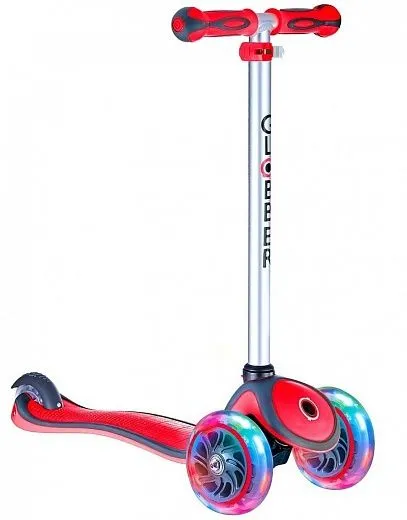 Globber Primo Plus Lights Red