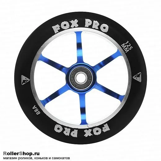 Fox Pro Колесо 125 мм. 6ST Черный/синий