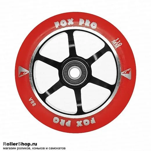 Fox Pro Колесо 110 мм. 6ST Красный/черный