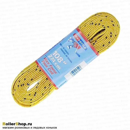 TexStyle Шнурки с пропиткой Yellow
