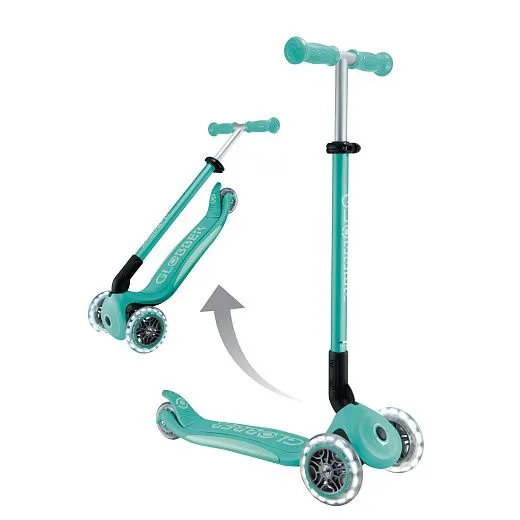 Globber Primo Foldable Plus Lights V2 - Dark Mint
