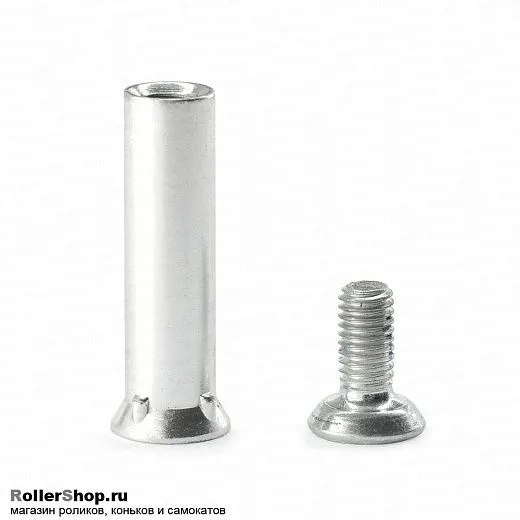 Rollerblade Двухсоставная ось 8мм, алюминиевая с наплывами-лучами