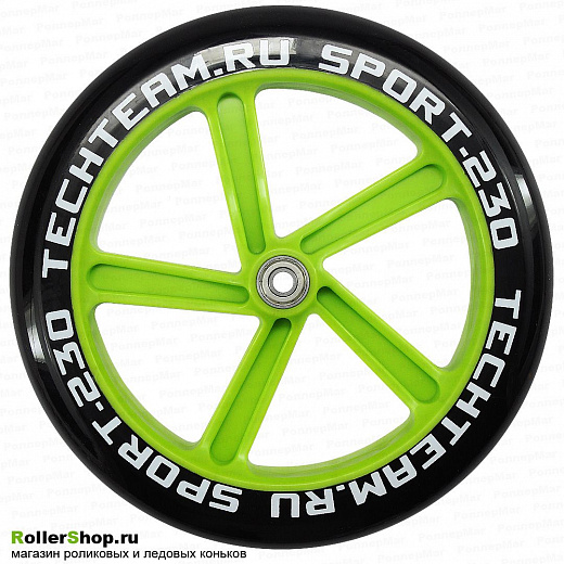 Tech Team Набор колес для самоката 230 мм. green 2шт.