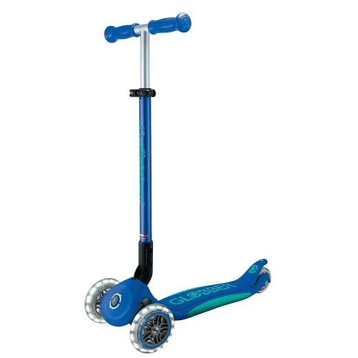 Globber Primo Foldable Plus Lights V2 - Navy Blue