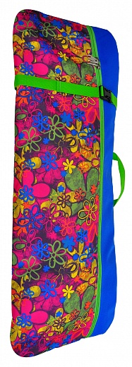 Skatebox Чехол-рюкзак для самоката ST3 (210мм) Цветы синие