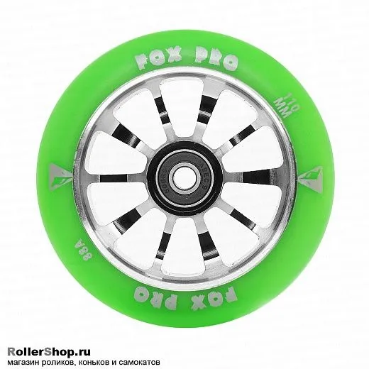 Fox Pro Колесо 110 мм. Winner Зеленый/черный