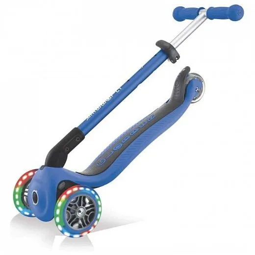 Globber Primo Foldable Lights Dark Blue