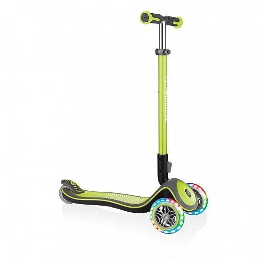 Globber Elite Deluxe Lights Green