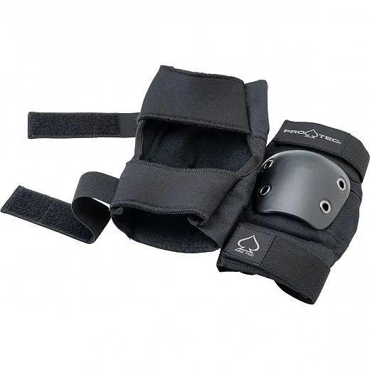 Pro-Tec Street Gear Jr 3-Pack - Open Back Black Pro-Tec Street Gear Jr 3-Pack - Open Back Black