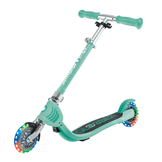 Globber Flow 125 Foldable Junior Lights - Mint